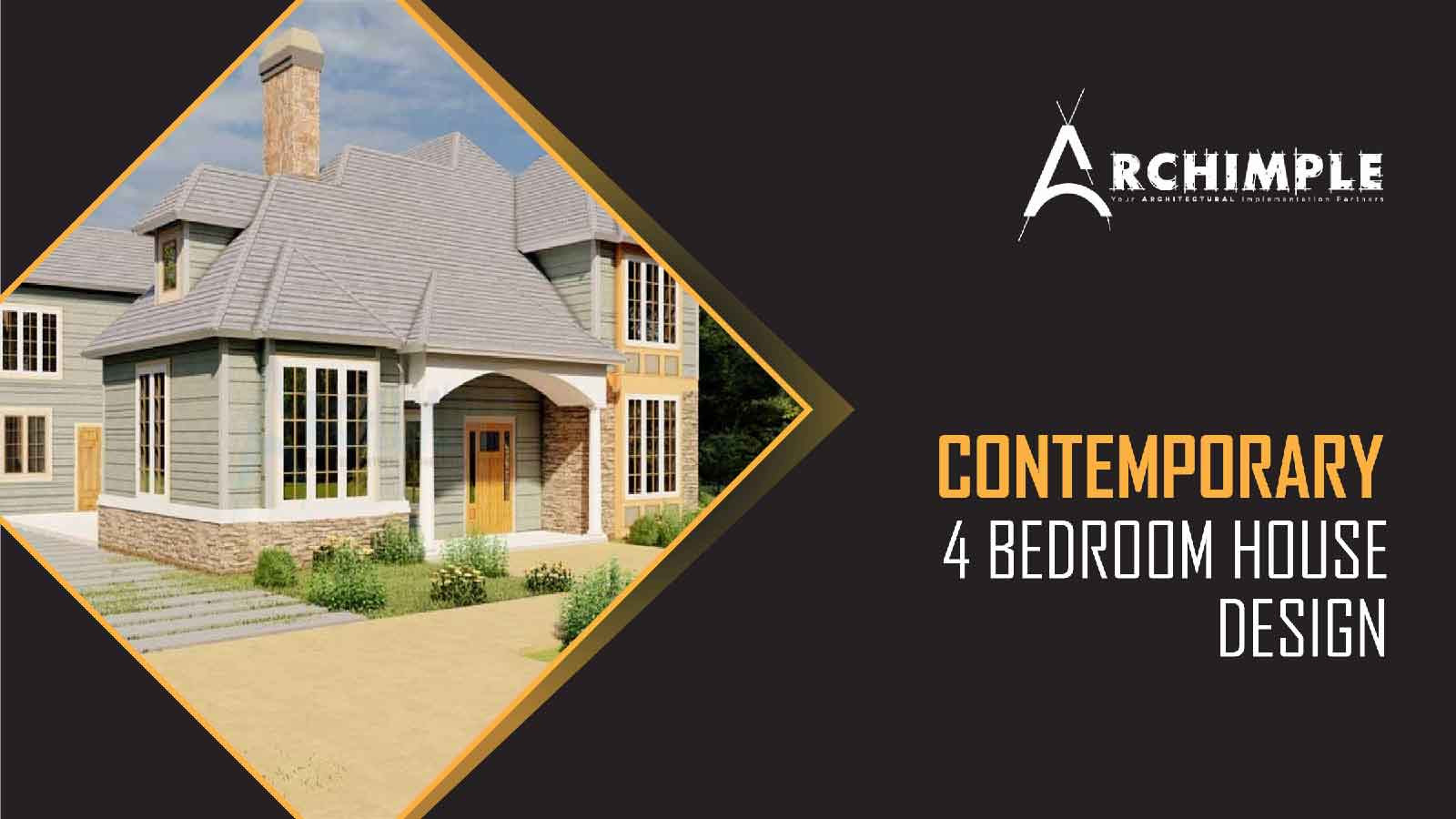 Contemporary 4 Bedroom House Designs