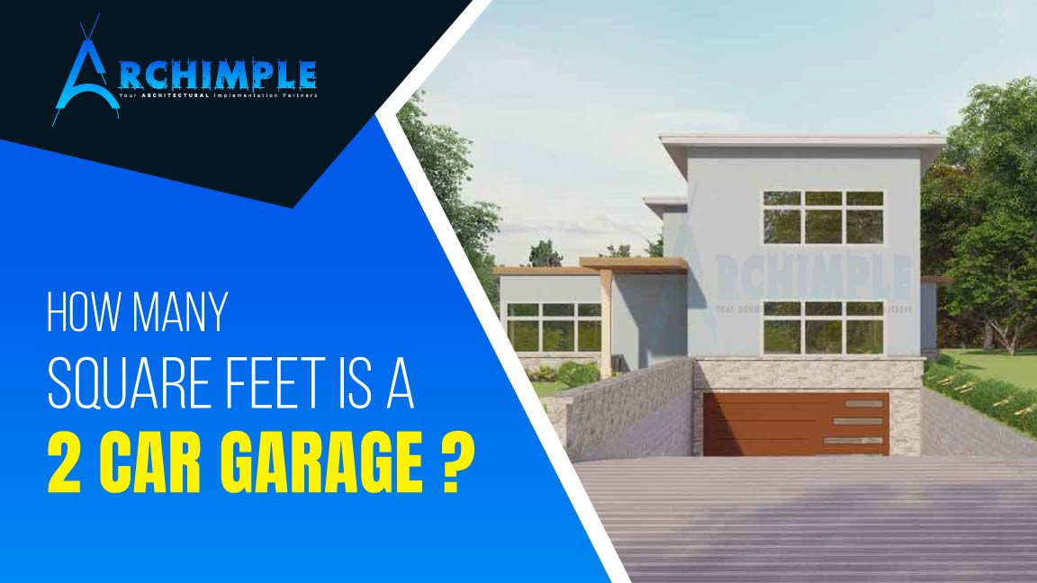 how many square feet is a 2 car garage