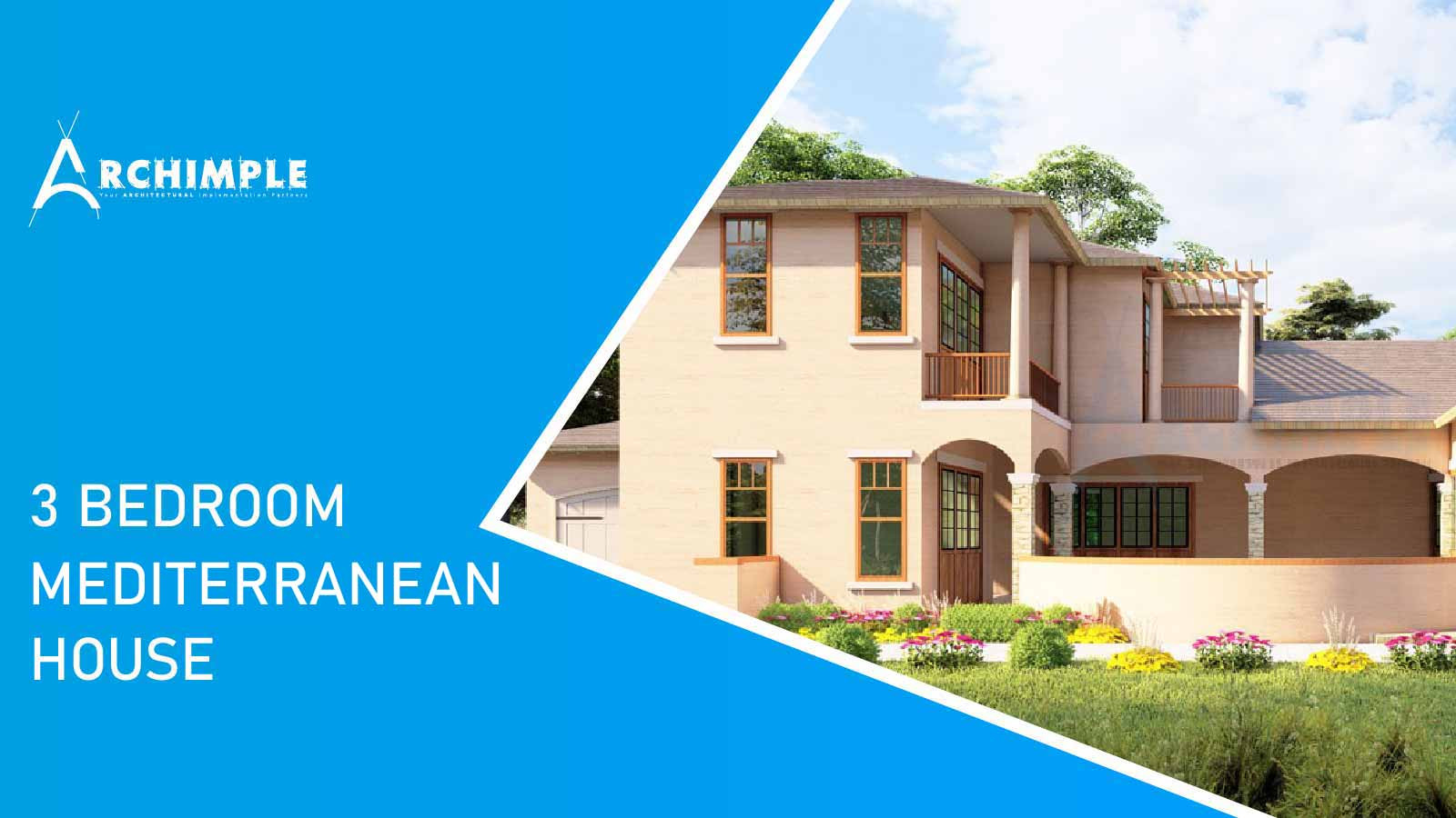 3 bedroom mediterranean house plans